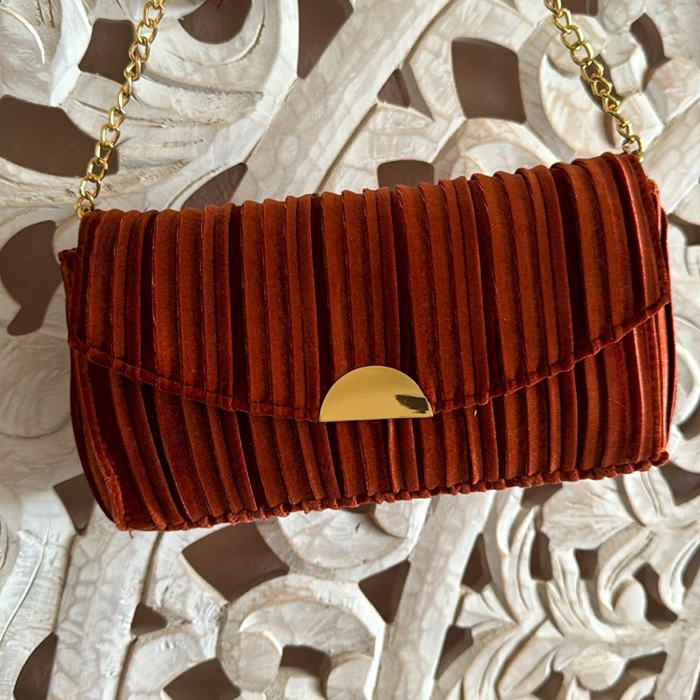 Velvet crossbody bag